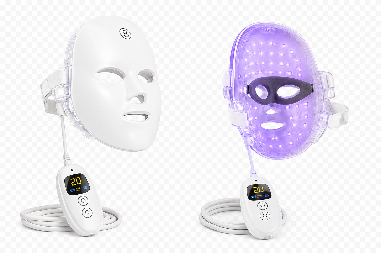 Máscara facial LED
